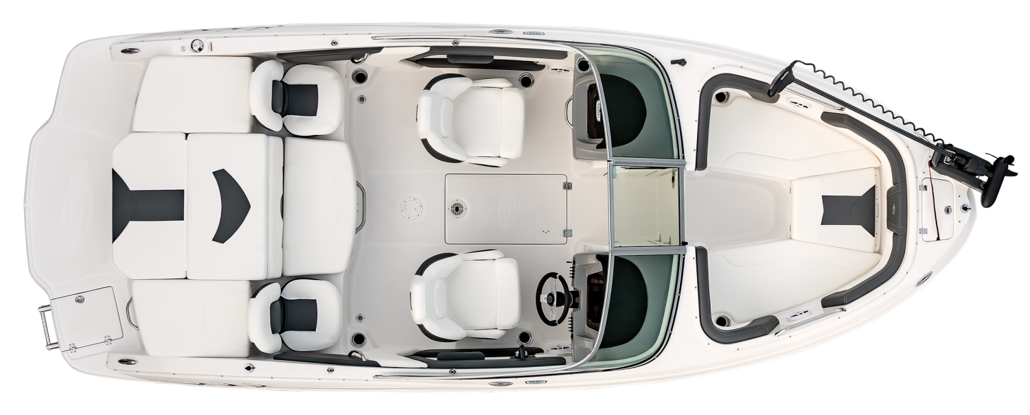 Overhead view of the  Chaparral 21 SSi Ski & Fish 